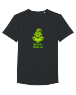 GRINCH MODE ON Tricou mânecă scurtă guler larg Bărbat Skater
