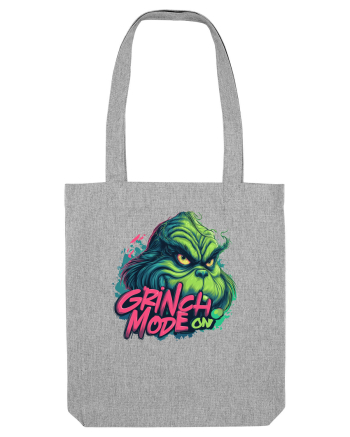 GRINCH MODE ON 3 Heather Grey