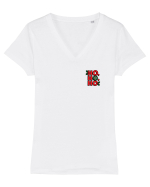 HO, HO , HO - lateral 1 Tricou mânecă scurtă guler V Damă Evoker