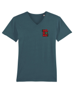 HO, HO , HO - lateral 1 Tricou mânecă scurtă guler V Bărbat Presenter