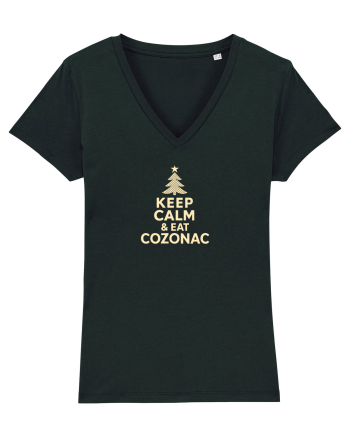 KEEP CALM & EAT COZONAC - CRACIUN - SARBATORI IARNA Black