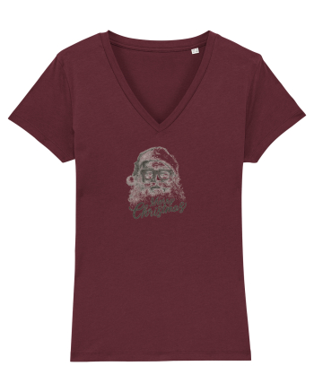 MERRY CHRISTMAS! - Mos Craciun cu ochelari Burgundy