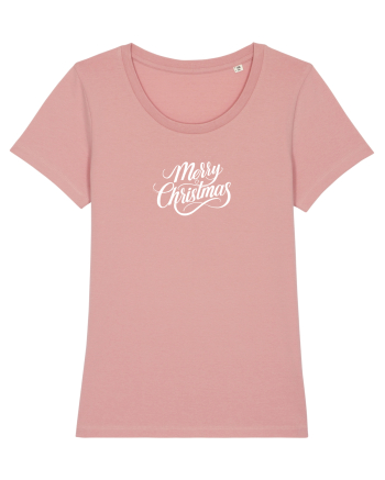 MERRY CHRISTMAS! - text elegant Canyon Pink