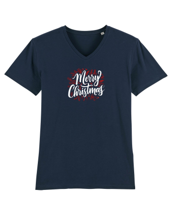 MERRY CHRISTMAS! - text elegant cu crengute de brad French Navy