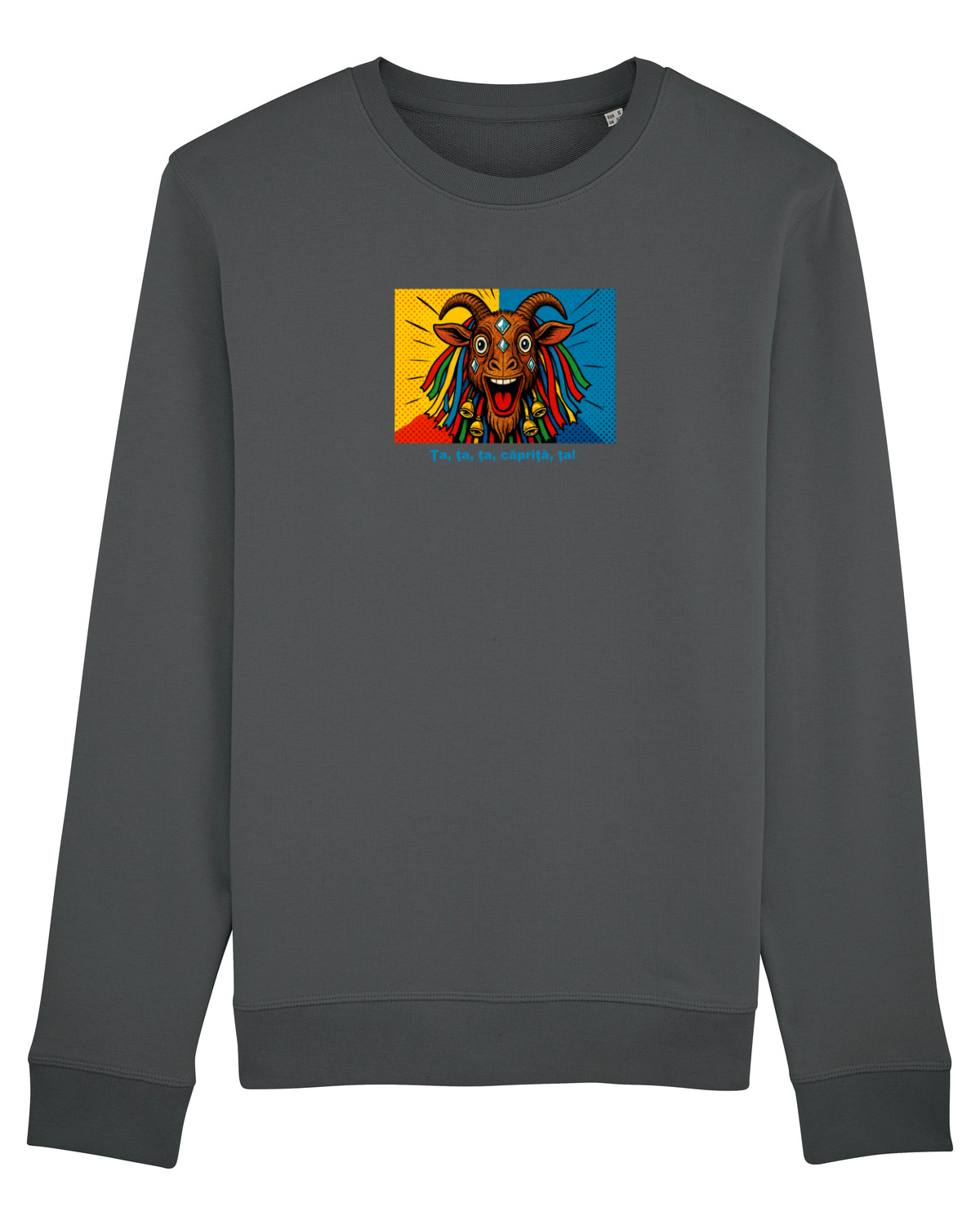 Bluză mânecă lungă Unisex Rise Anthracite