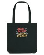 BEAT, FERICIT =  SEZON CRACIUN Sacoșă textilă
