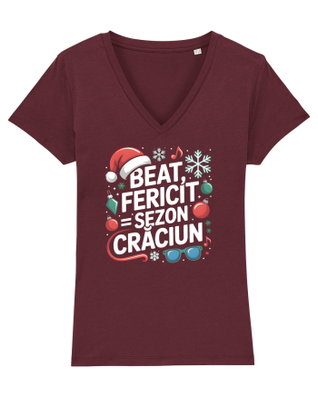 BEAT, FERICIT =  SEZON CRACIUN 2 Burgundy