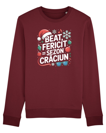 BEAT, FERICIT =  SEZON CRACIUN 2 Burgundy