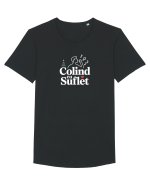 COLIND CU SUFLET 2 Tricou mânecă scurtă guler larg Bărbat Skater