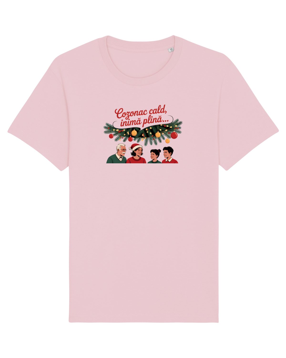 Tricou mânecă scurtă Unisex Rocker Cotton Pink
