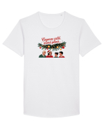 COZONAC CALD - INIMA PLINA - POM CRACIUN  Tricou mânecă scurtă guler larg Bărbat Skater