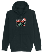 MERRY AS F..CK Hanorac cu fermoar Unisex Connector