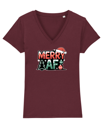 MERRY AS F..CK Burgundy