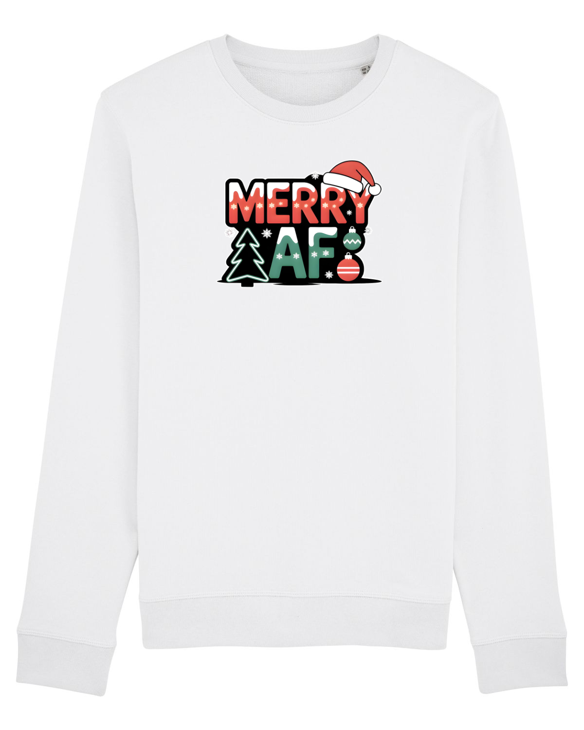 Bluză mânecă lungă Unisex Rise White