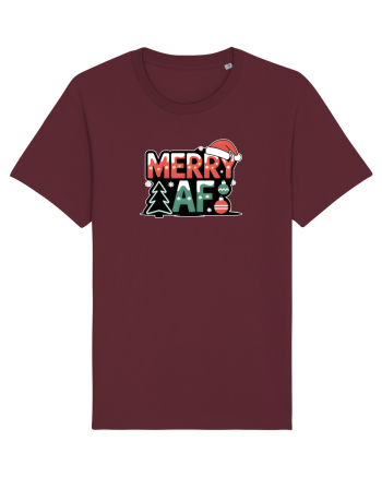 MERRY AS F..CK Burgundy