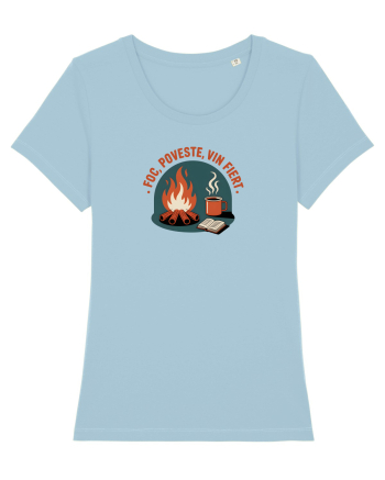 FOC, POVESTE, VIN FIERT - CRACIUN Sky Blue