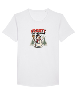 FROSTY THE SNOWMAN (OMUL DE ZAPADA) - CRACIUN  Tricou mânecă scurtă guler larg Bărbat Skater