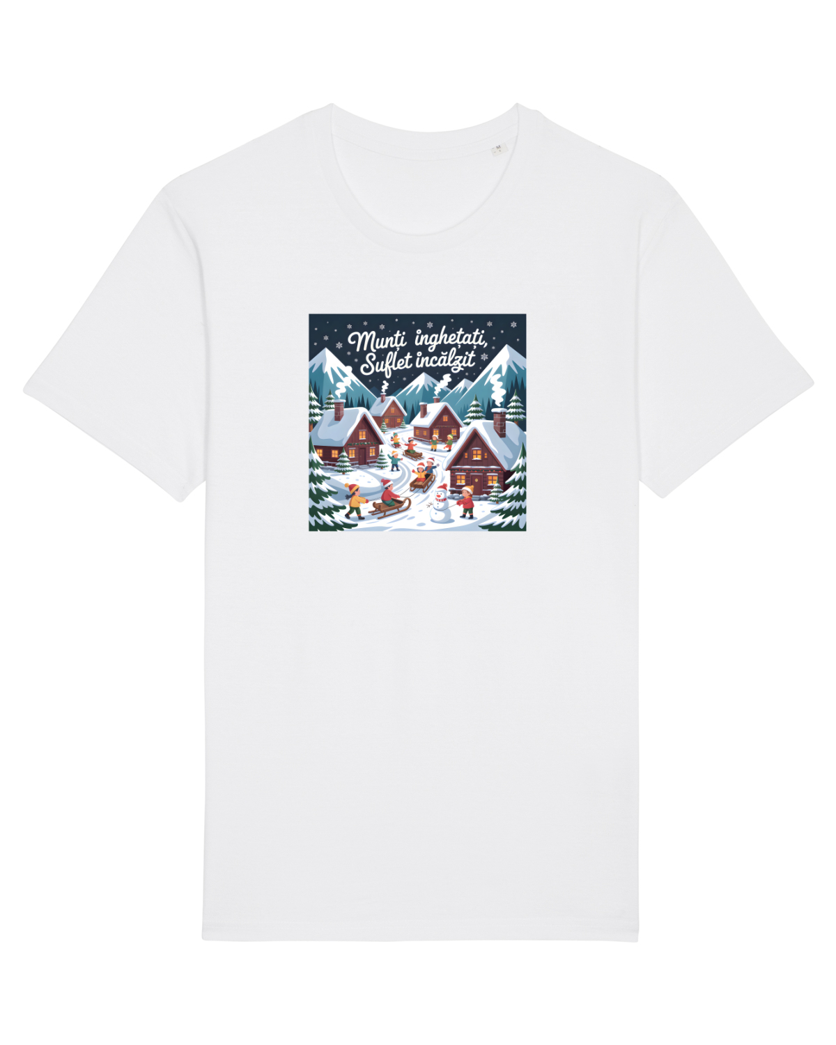 Tricou mânecă scurtă Unisex Rocker White