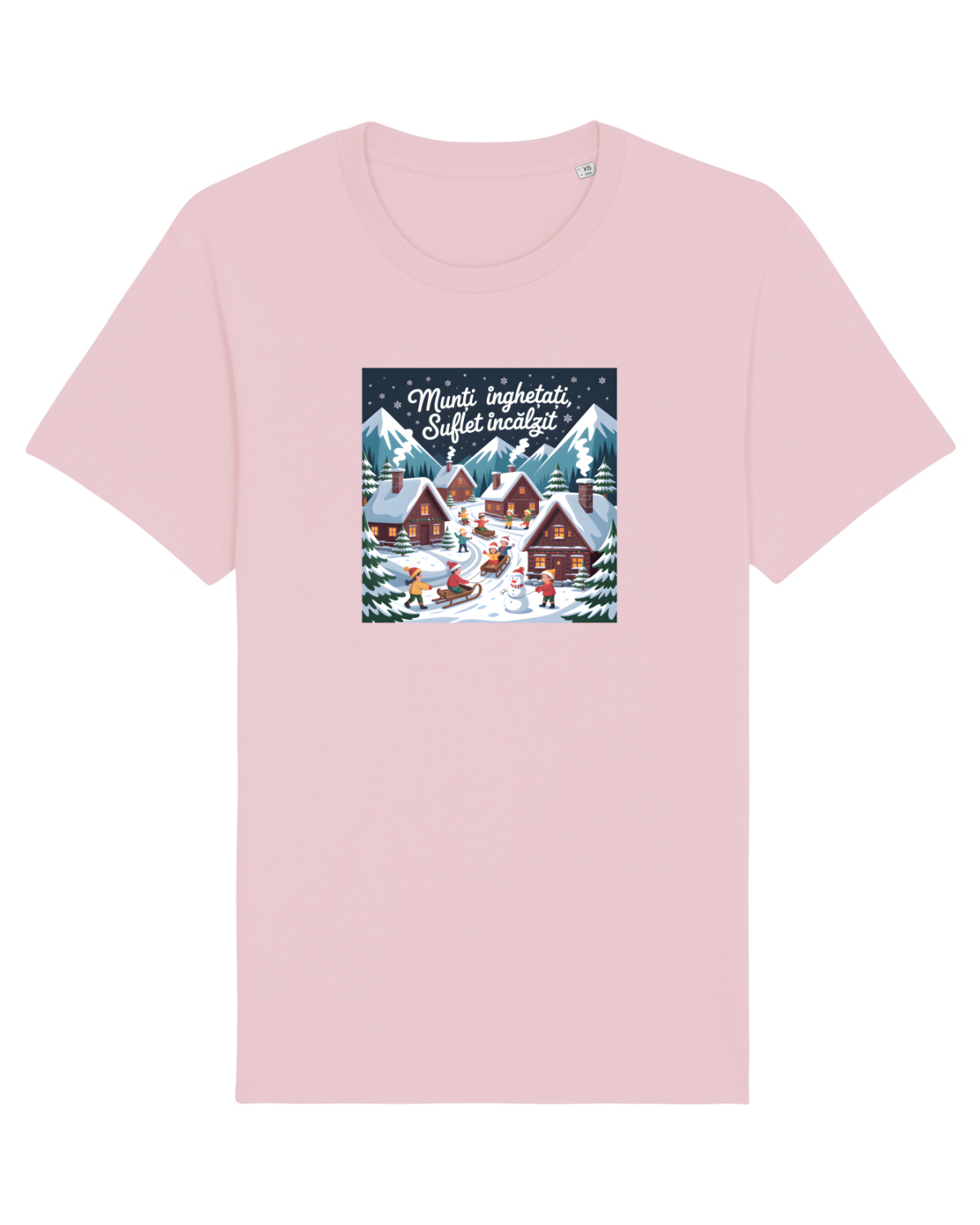 Tricou mânecă scurtă Unisex Rocker Cotton Pink