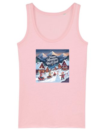 FROZEN MOUNTAINS, WARM SOUL  - CRACIUN  - SANIUSUL  COPILARIEI Cotton Pink