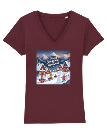 FROZEN MOUNTAINS, WARM SOUL  - CRACIUN  - SANIUSUL  COPILARIEI Burgundy