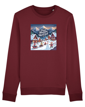FROZEN MOUNTAINS, WARM SOUL  - CRACIUN  - SANIUSUL  COPILARIEI Burgundy