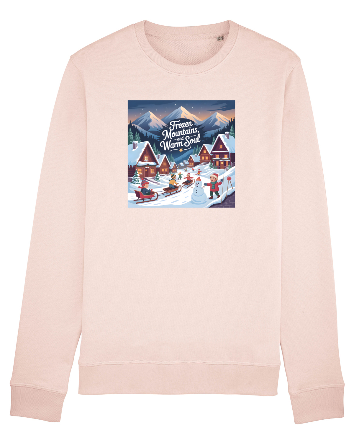 Bluză mânecă lungă Unisex Rise Candy Pink
