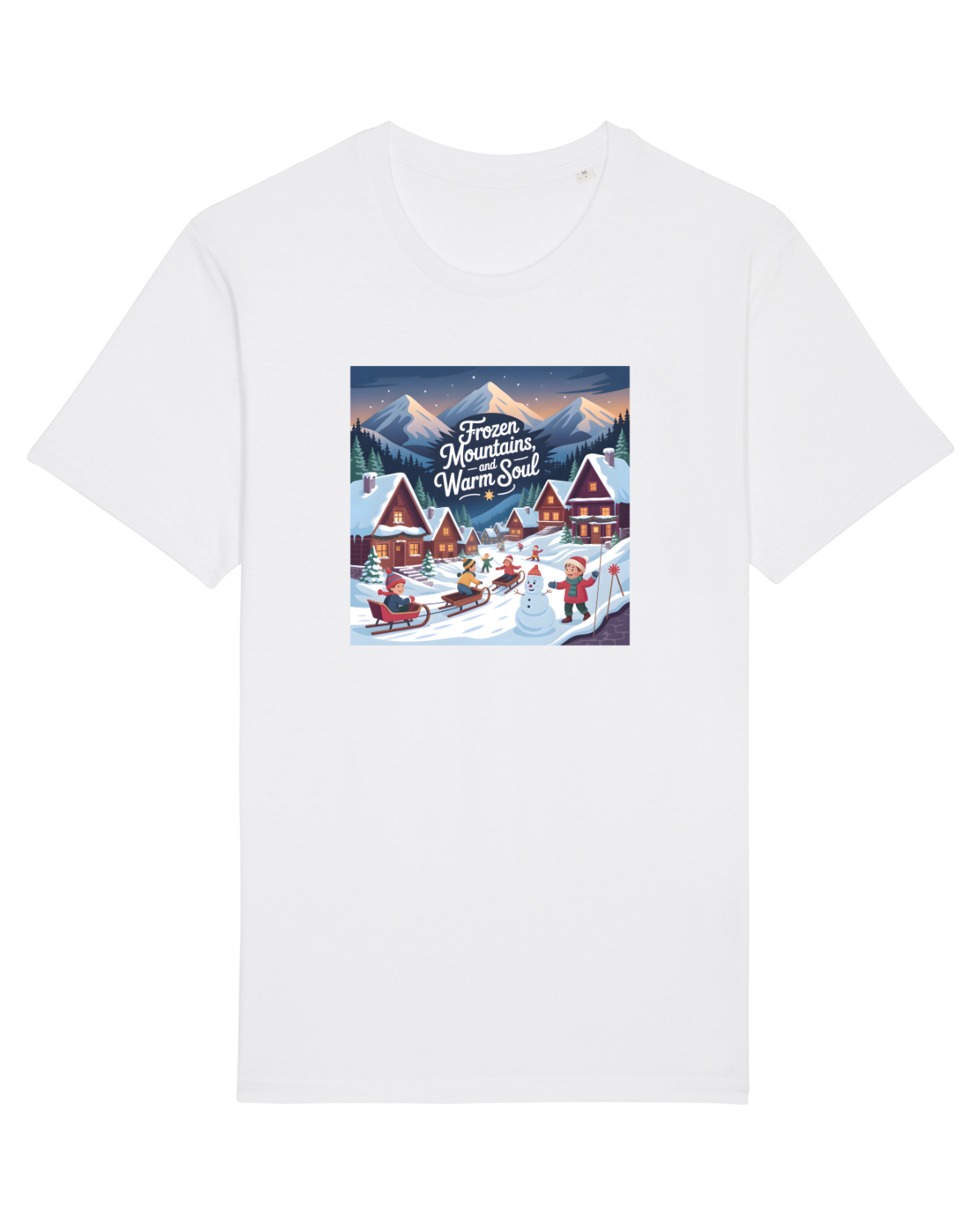 Tricou mânecă scurtă Unisex Rocker White