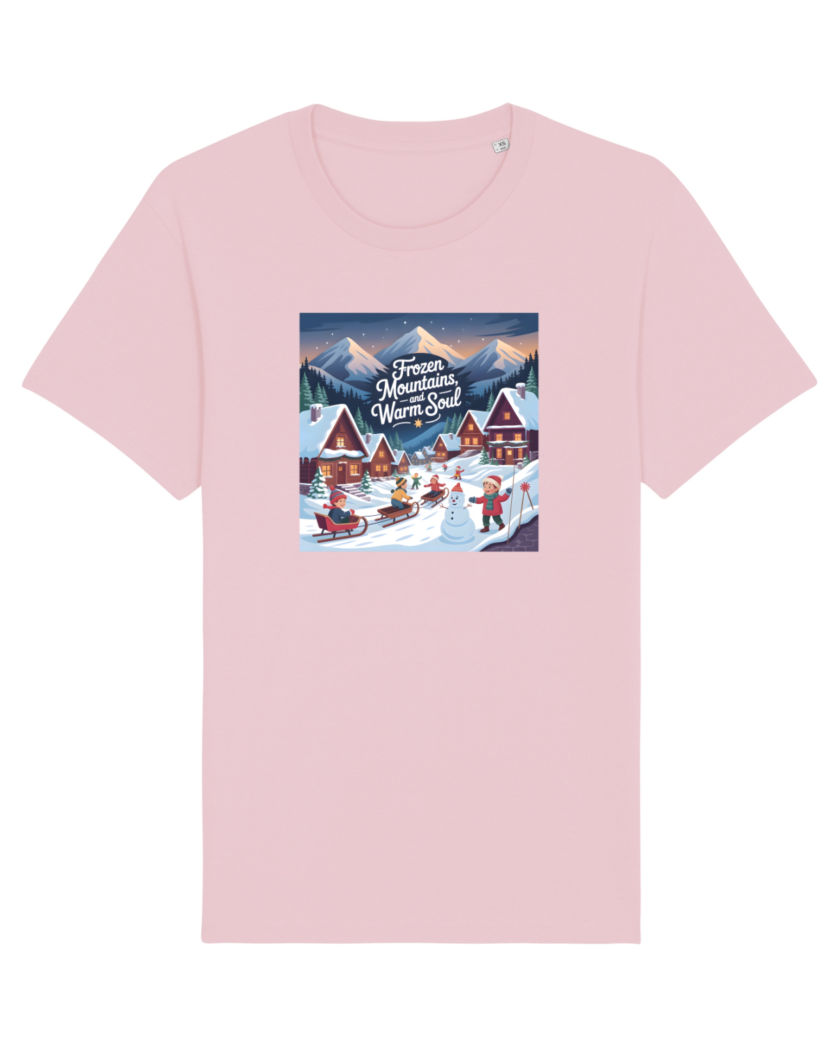 Tricou mânecă scurtă Unisex Rocker Cotton Pink