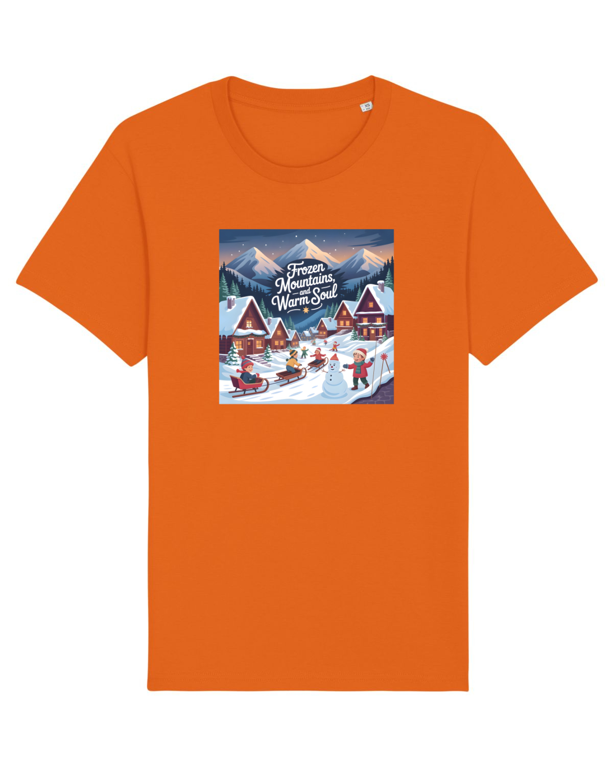 Tricou mânecă scurtă Unisex Rocker Bright Orange