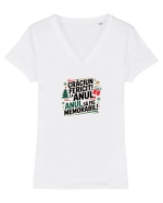 LA ANUL...ANUL SA VA FIE MEMORABIL! :)) Tricou mânecă scurtă guler V Damă Evoker