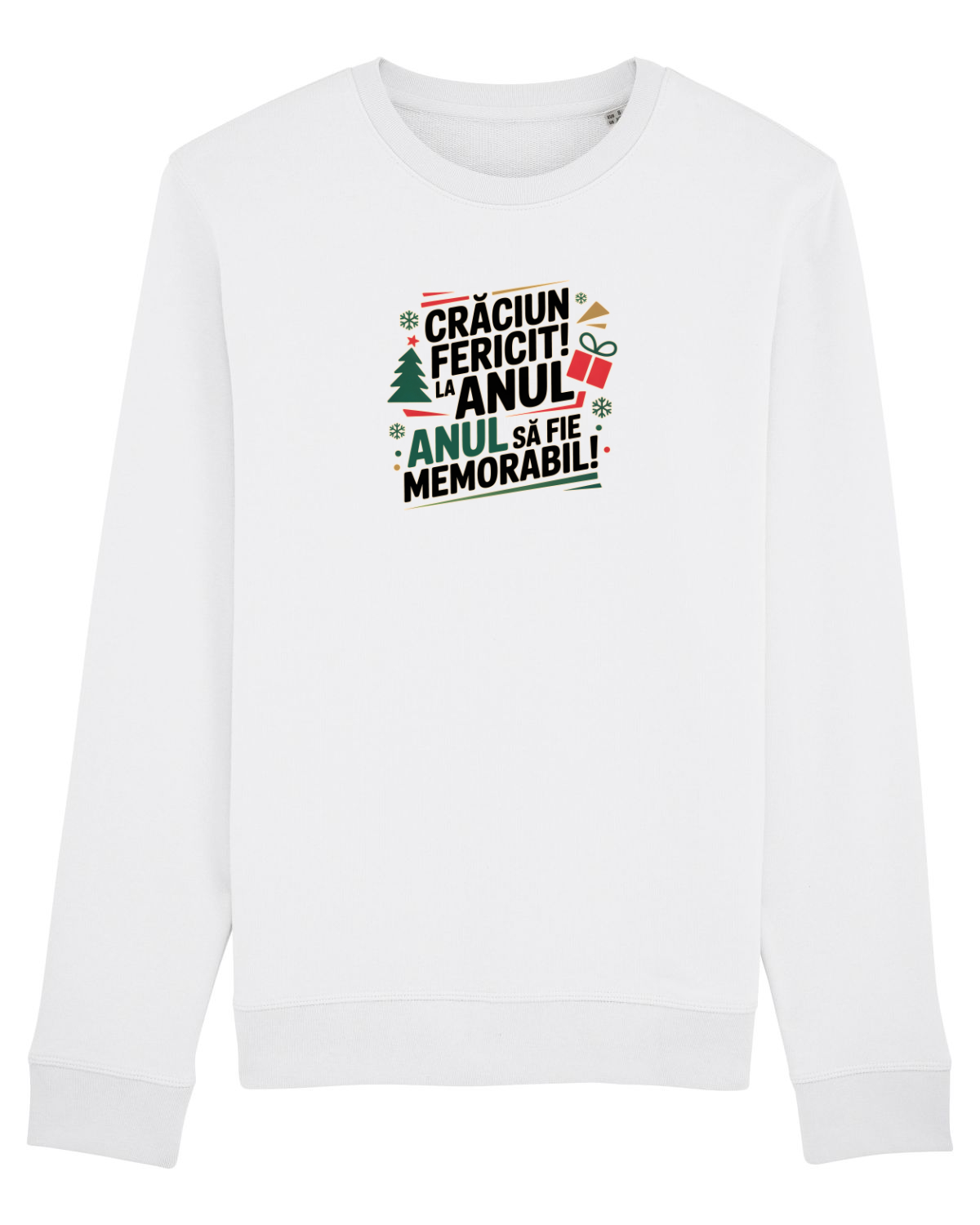 Bluză mânecă lungă Unisex Rise White