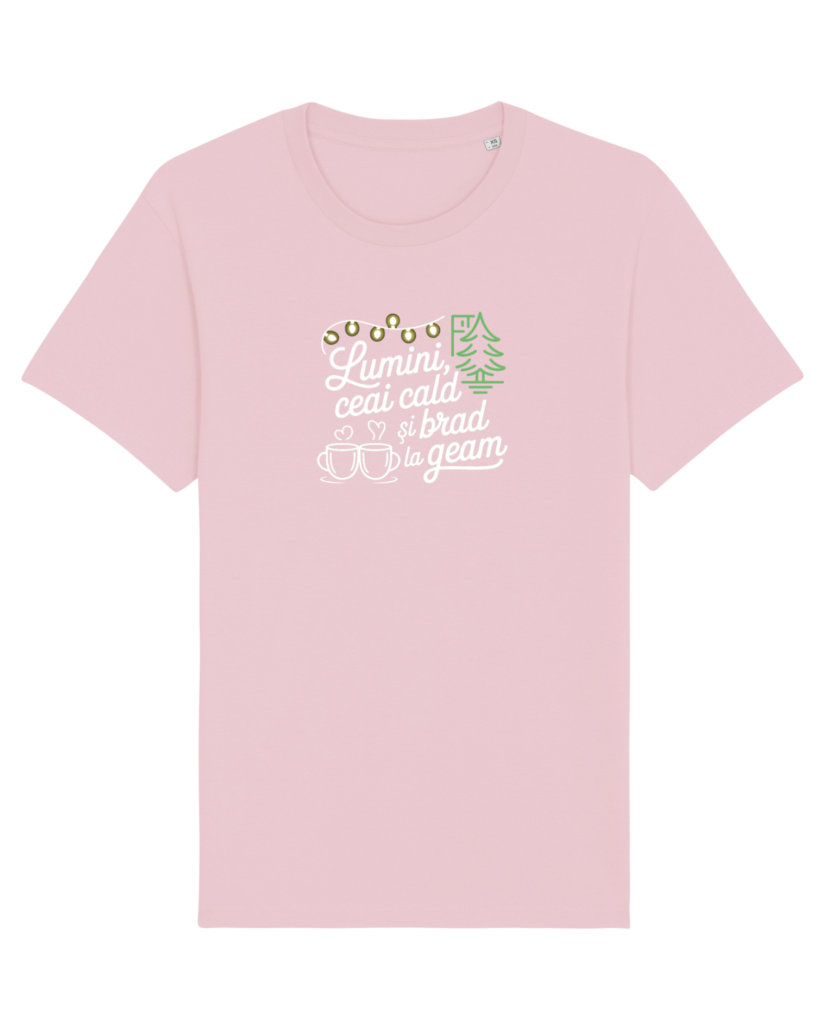 Tricou mânecă scurtă Unisex Rocker Cotton Pink