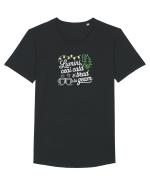 LUMINI, CEAI CALD SI BRAD LA GEAM - CRACIUN Tricou mânecă scurtă guler larg Bărbat Skater