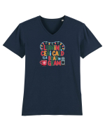 LUMINI, CEAI CALD SI BRAD LA GEAM - CRACIUN 2 Tricou mânecă scurtă guler V Bărbat Presenter