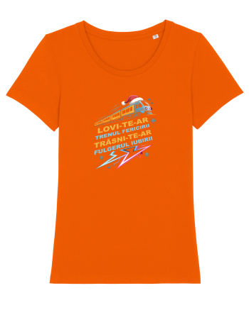 LOVI-TE-AR TRENUL ...FERICIRII, TRASNI-TE-AR FULGERUL IUBIRII! URARE FUNNY Bright Orange