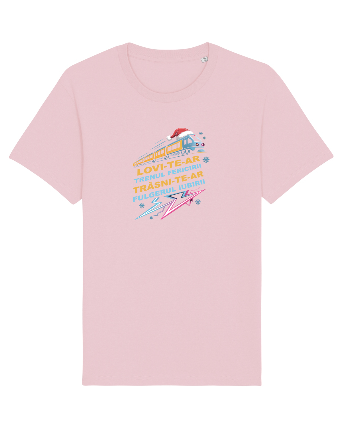 Tricou mânecă scurtă Unisex Rocker Cotton Pink