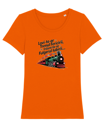 LOVI-TE-AR TRENUL...FERICIRII, TRASNI-TE-AR FULGERUL IUBIRII! URARE FUNNY 2 Bright Orange