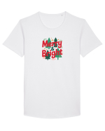 MERRY & BRIGHT  - CRACIUN Tricou mânecă scurtă guler larg Bărbat Skater