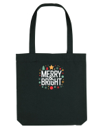MERRY & BRIGHT  2 - CRACIUN Sacoșă textilă
