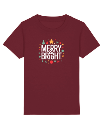 MERRY & BRIGHT  2 - CRACIUN Burgundy