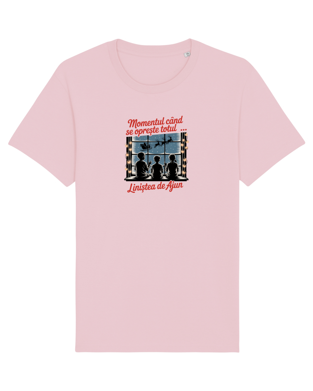 Tricou mânecă scurtă Unisex Rocker Cotton Pink
