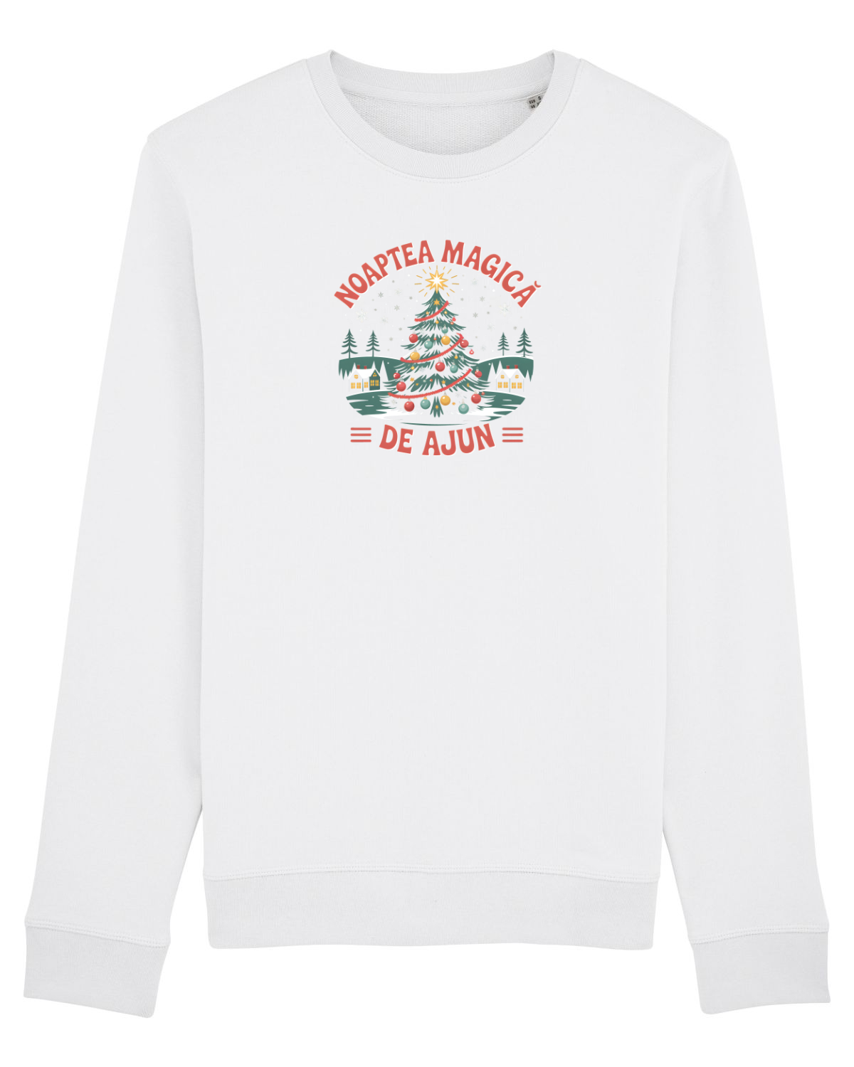 Bluză mânecă lungă Unisex Rise White