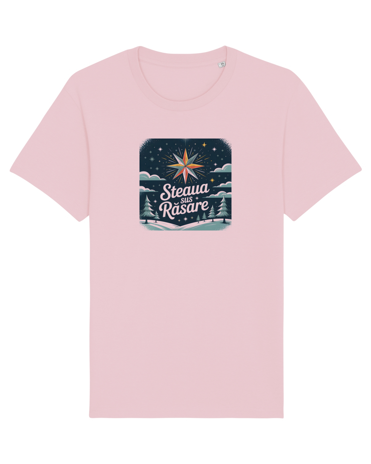 Tricou mânecă scurtă Unisex Rocker Cotton Pink