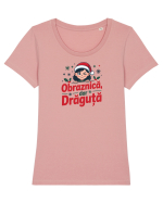 OBRAZNICA, DAR DRAGUTA Tricou mânecă scurtă guler larg fitted Damă Expresser