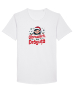 OBRAZNICA, DAR DRAGUTA Tricou mânecă scurtă guler larg Bărbat Skater