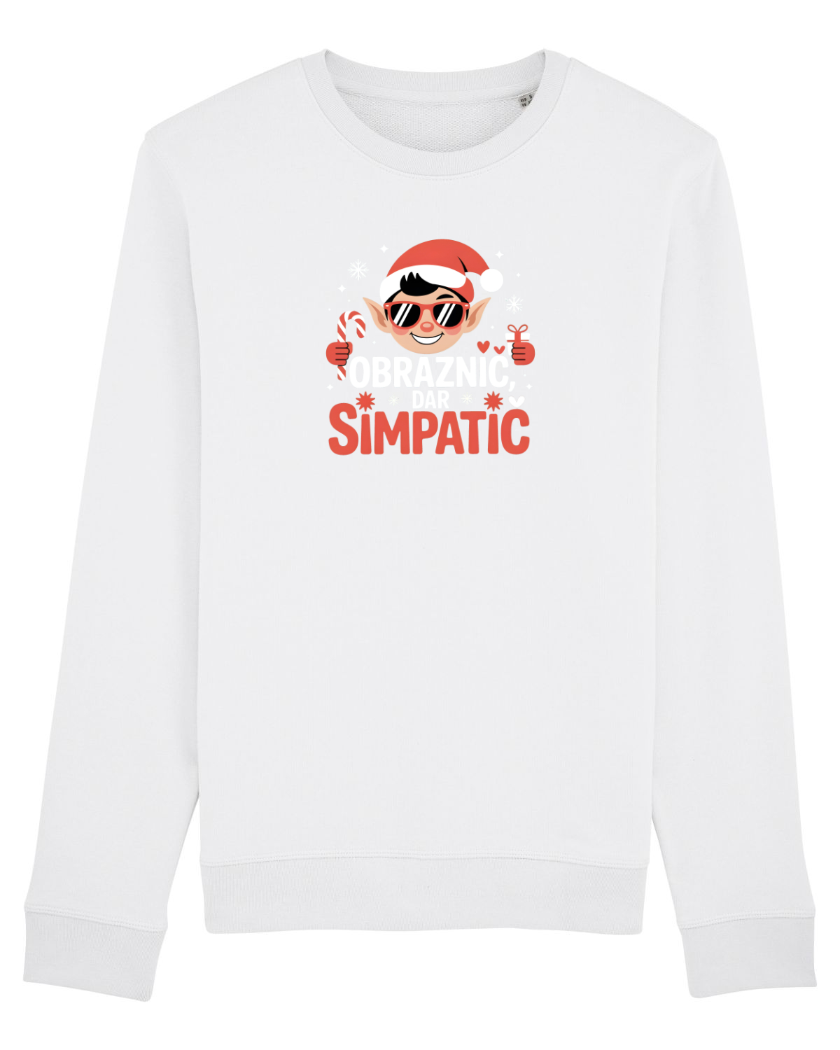 Bluză mânecă lungă Unisex Rise White