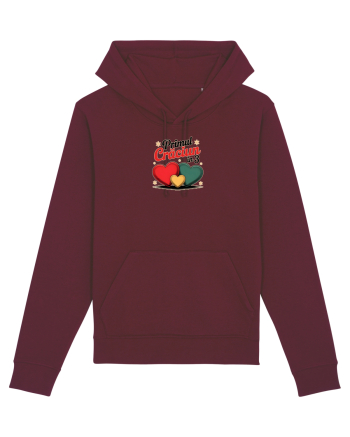 PRIMUL CRACIUN IMPREUNA - MAMA & TATA & BEBE Burgundy