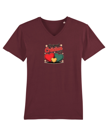PRIMUL CRACIUN IMPREUNA - MAMA & TATA & BEBE Burgundy