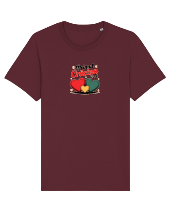 PRIMUL CRACIUN IMPREUNA - MAMA & TATA & BEBE Burgundy